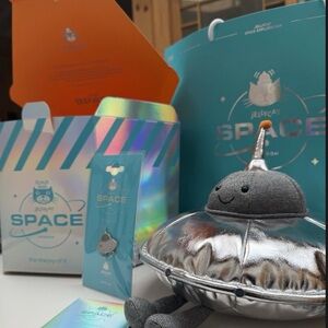 Jellycat Korean Exclusive Jellysaucer Plush Toy with Holographic Box
